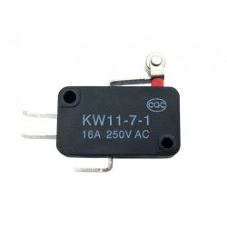 CHAVE MICRO SWITCH KW11-7-2 HASTE 14MM C/ROLDANA  NA/NF 16A/250V