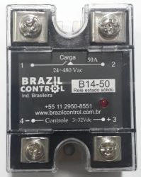 RELE ESTADO SOLIDO B14-50 50AMP ENT. 3-32VDC SAIDA 480VAC 